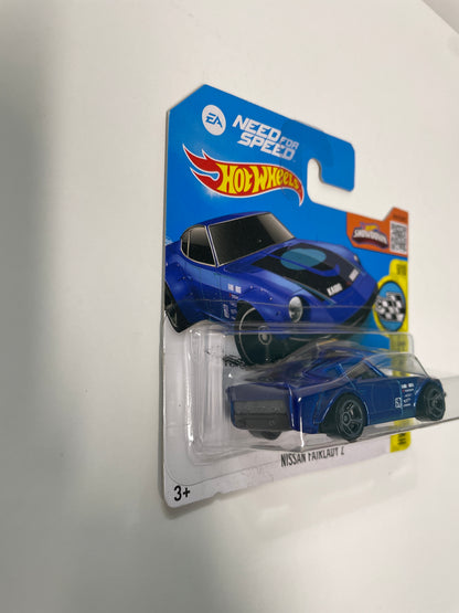 Hot Wheels 1/64 Nissan Fairlady Z Need For Speed Short Card Blue