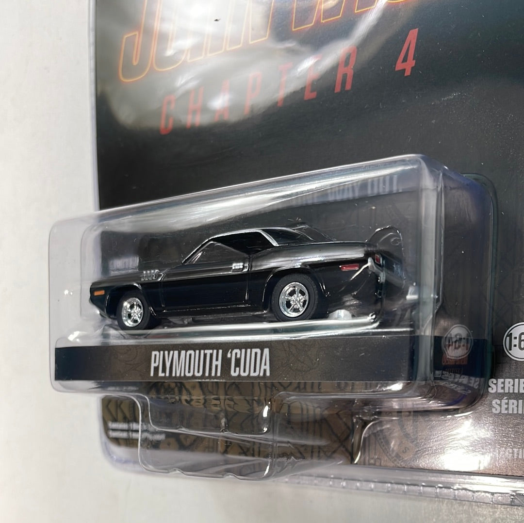 Greenlight Hollywood 1/64 John Wick Chapter 4 Plymouth Cuda Black