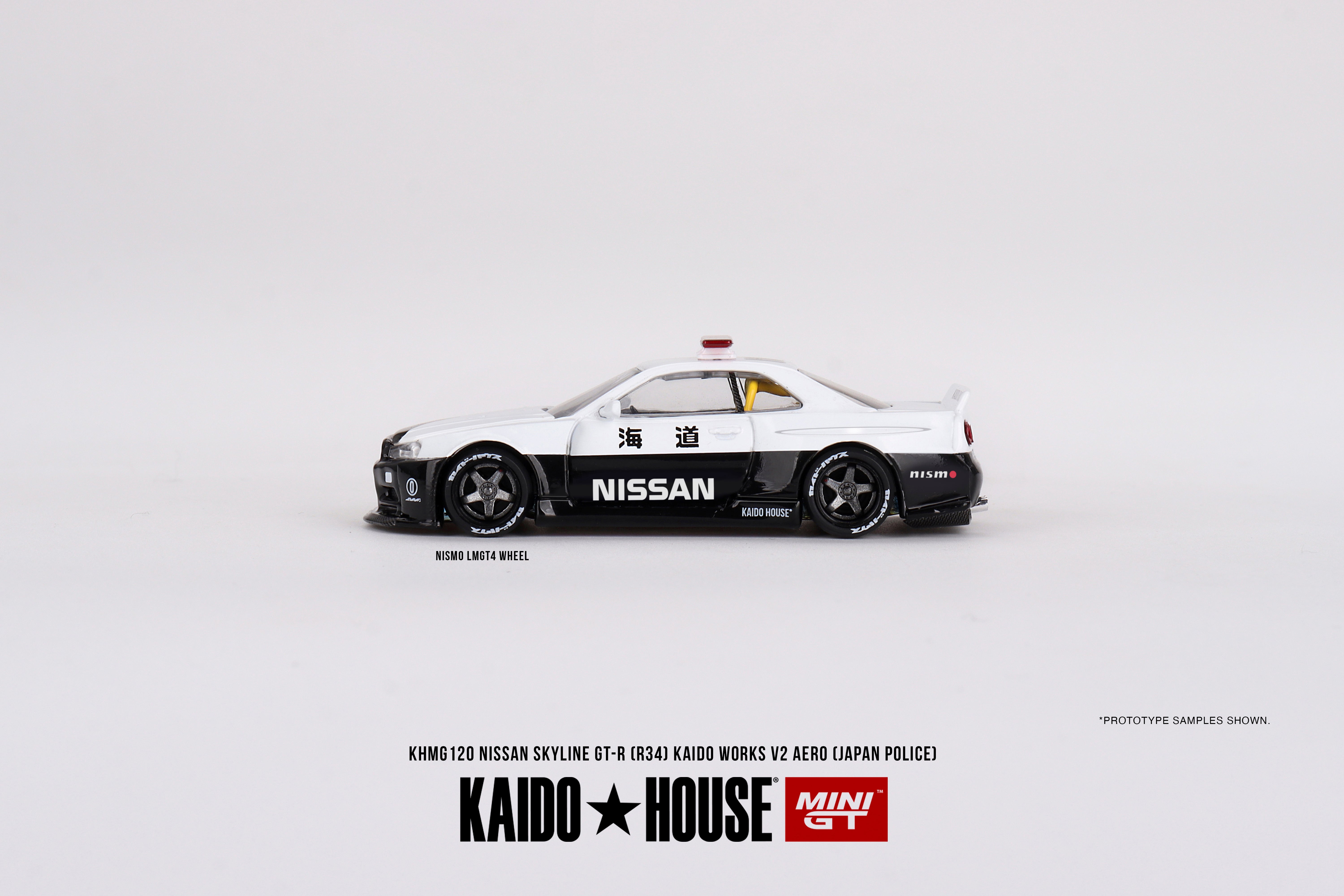 Mini GT x Kaido House 1/64 Nissan Skyline GT-R (R34) Kaido Works