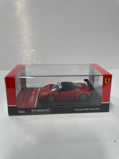 Tarmac Works x IXO Models 1/64 Ferrari 458 Italia GT3 Red - ROAD64 - T64R-073-RE