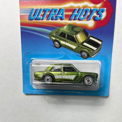 Hot Wheels 1/64 Ultra Hots ‘71 Datsun 510 Green