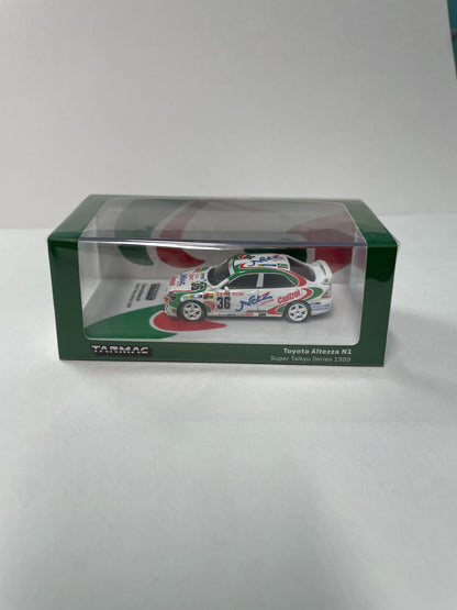Tarmac Works 1/64 Hobby64 Toyota Altezza N1 Super Taikyu Series 1999 #36 White & Green