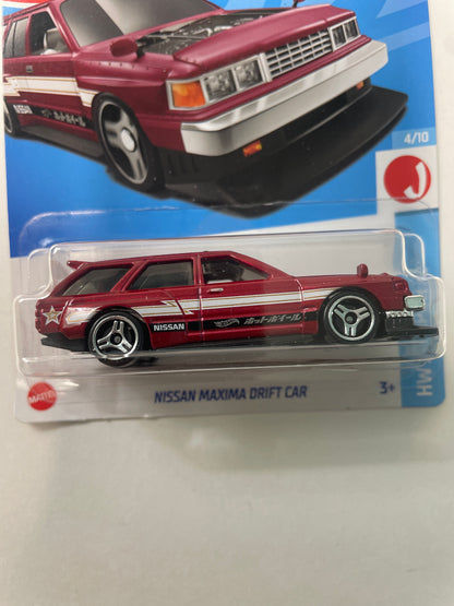 Hot Wheels 1/64 Nissan Maxima Drift Car Red - Damaged Box