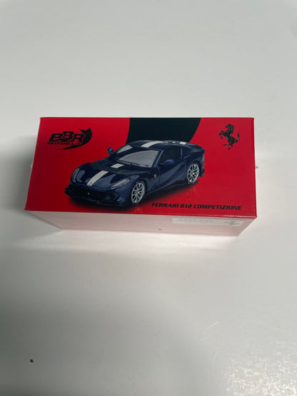 BBR 1/64 Ferrari 812 Competitizone Blue Tour De France