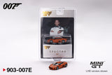 Mini GT 1/64 "Spectre" 007 Jaguar C-X75 Orange