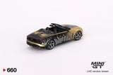 Mini GT 1/64 Bentley Mulliner Bacalar 2023 Christmas Edition Limited 9999 pieces Gold & Black