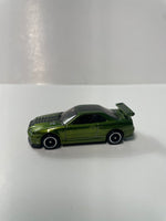 *Loose* Hot Wheels 1/64 Super Treasure Hunt Nissan Skyline GT-R R34 Green