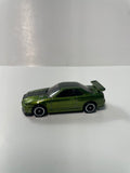 *Loose* Hot Wheels 1/64 Super Treasure Hunt Nissan Skyline GT-R R34 Green