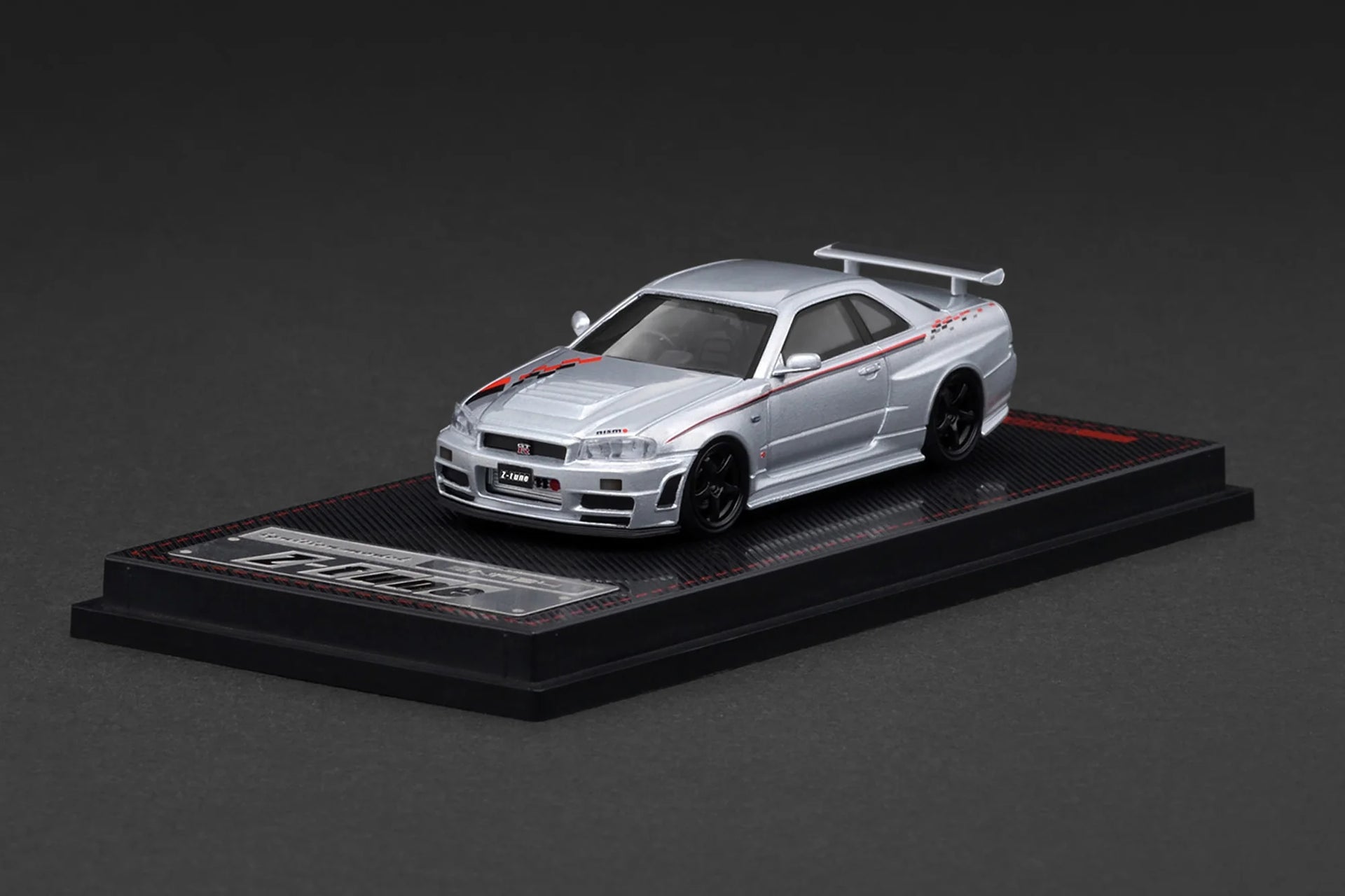 イグニッションモデル1/64 NISMO R34 Z−tune NISMO箱 イグニッションモデル 1/64 ニスモ R34 GT-R Z-tune シルバー/ニスモ