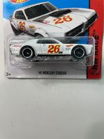 Hot Wheels 1/64 ‘68 Mercury Cougar Short Card White