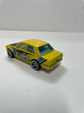 *Loose* Hot Wheels 1/64 Datsun Bluebird 510 Yellow & Blue