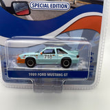 Greenlight 1/64 Gulf Special Edition series 1 1989 Ford Mustang GT Blue & Orange