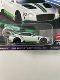 Hot Wheels 1/64 Car Culture Race Day 2018 Bentley Continental GT3 White & Green