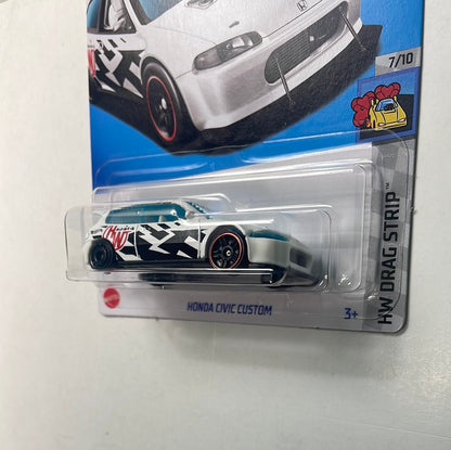 Hot Wheels 1/64 Honda Civic Custom White