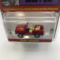 Greenlight 1/64 Hobby Exclusive Houston Rodeo Elvis Ford Bronco Red