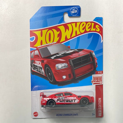 Hot Wheels 1/64 Target Red Dodge Charger Drift Red