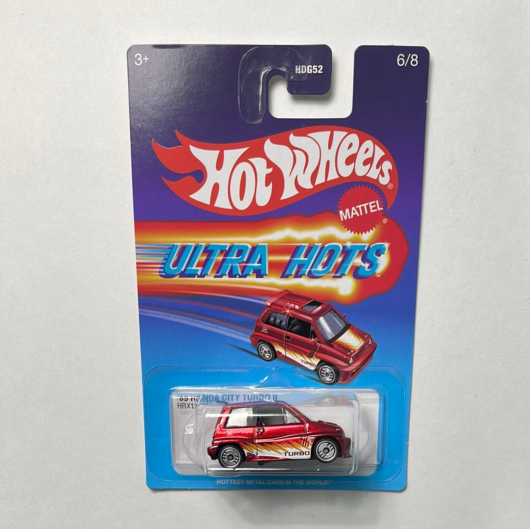 Hot Wheels 1/64 Ultra Hots ‘85 Honda City Turbo II Red