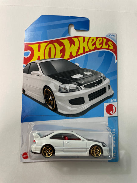 Hot Wheels 1/64 Honda Civic Si White - Damaged Card