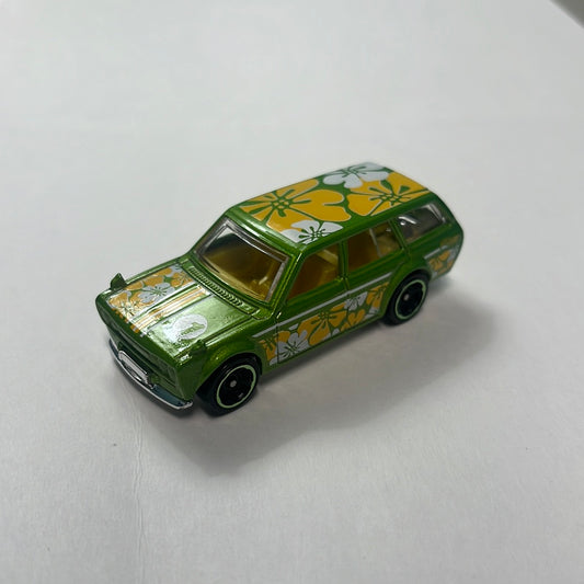 *Loose* Hot Wheels 1/64 Mystery Models Datsun 510 Wagon Green