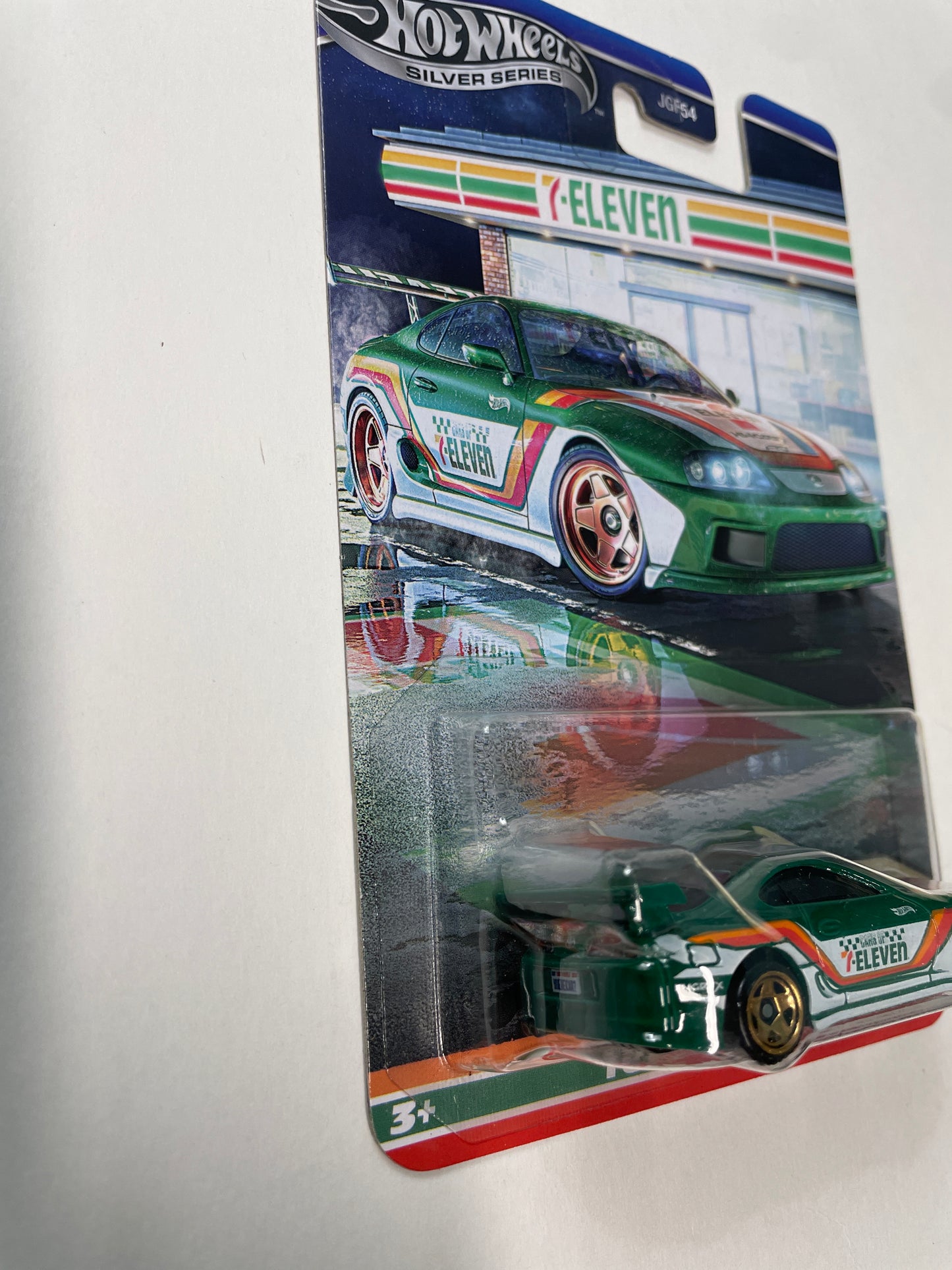 Hot Wheels 1/64 Silver Series 7-Eleven Toyota Supra Green - JGF54