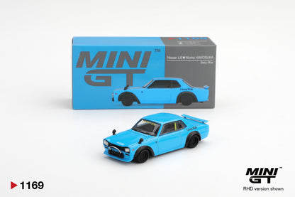 Mini GT 1/64 Nissan LB★Works HAKOSUKA Baby Blue - MGT01169