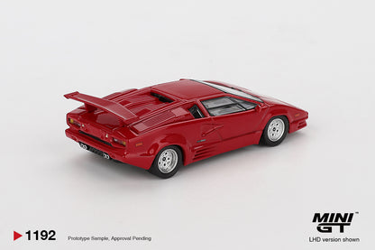 Mini GT 1/64 Lamborghini Countach 25th Anniversary Red - MGT01192