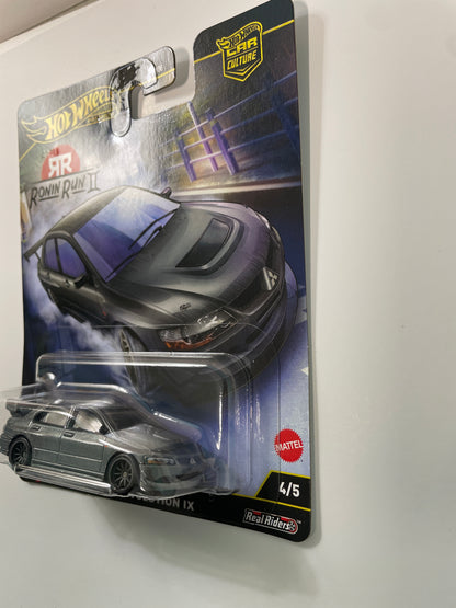 Hot Wheels 1/64 Car Culture Ronin Run II Lancer Evolution IX Grey - JBK86