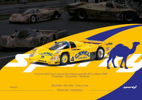Tiny X Sparkmodel 1/64 Porsche 962C 24h Le Mans 1988 Team Camel Brun Motorsport #4 Yellow