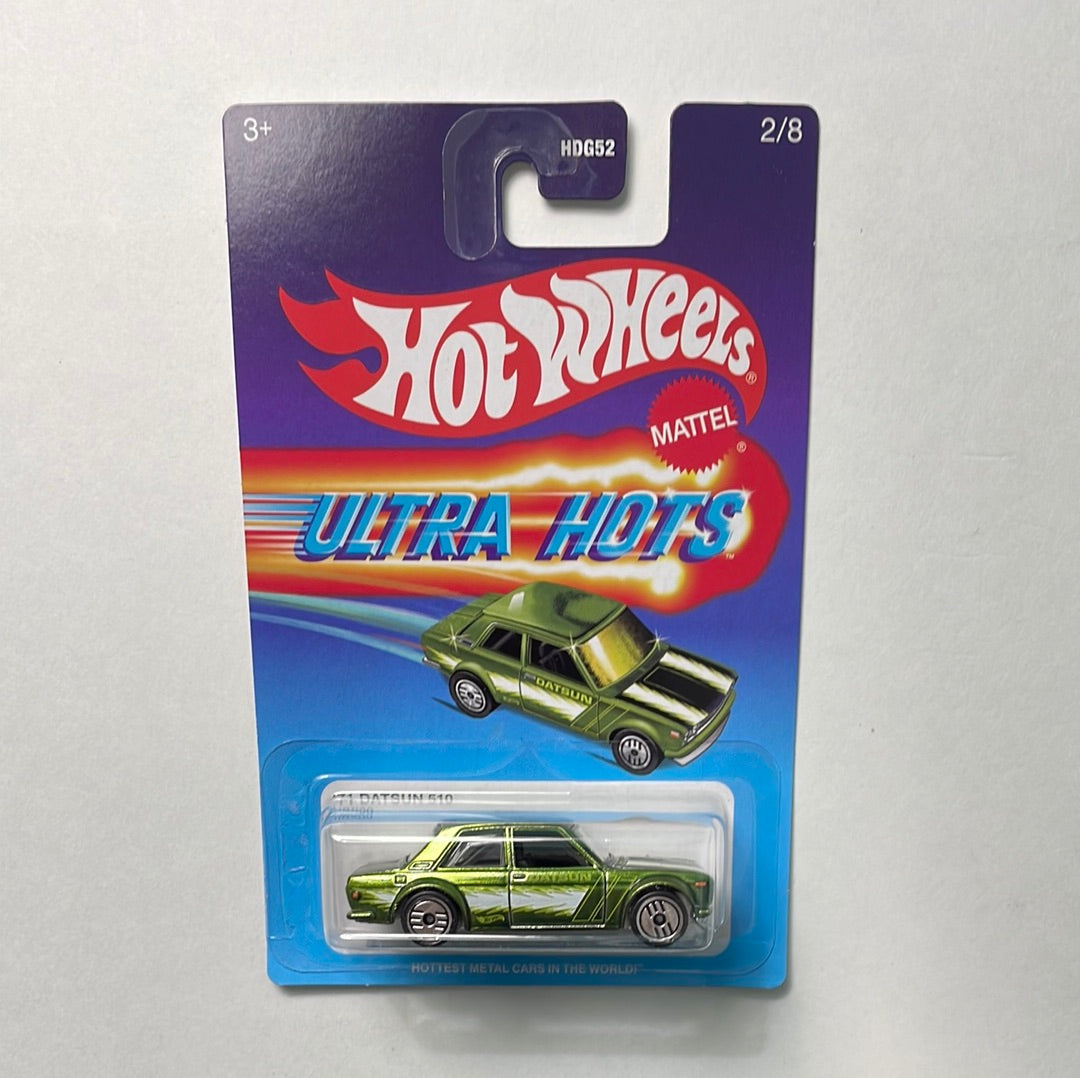 Hot Wheels 1/64 Ultra Hots ‘71 Datsun 510 Green