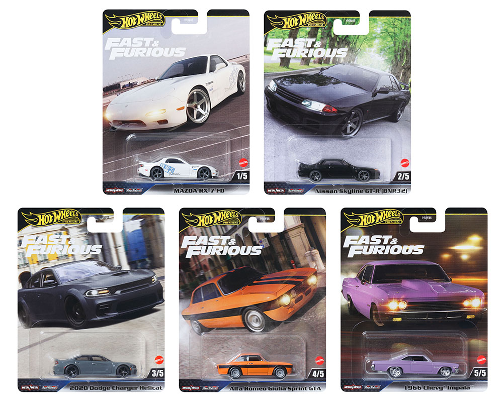 Hot Wheels 1/64 Fast & Furious 2025 Mix K (HNW46-956K) Set