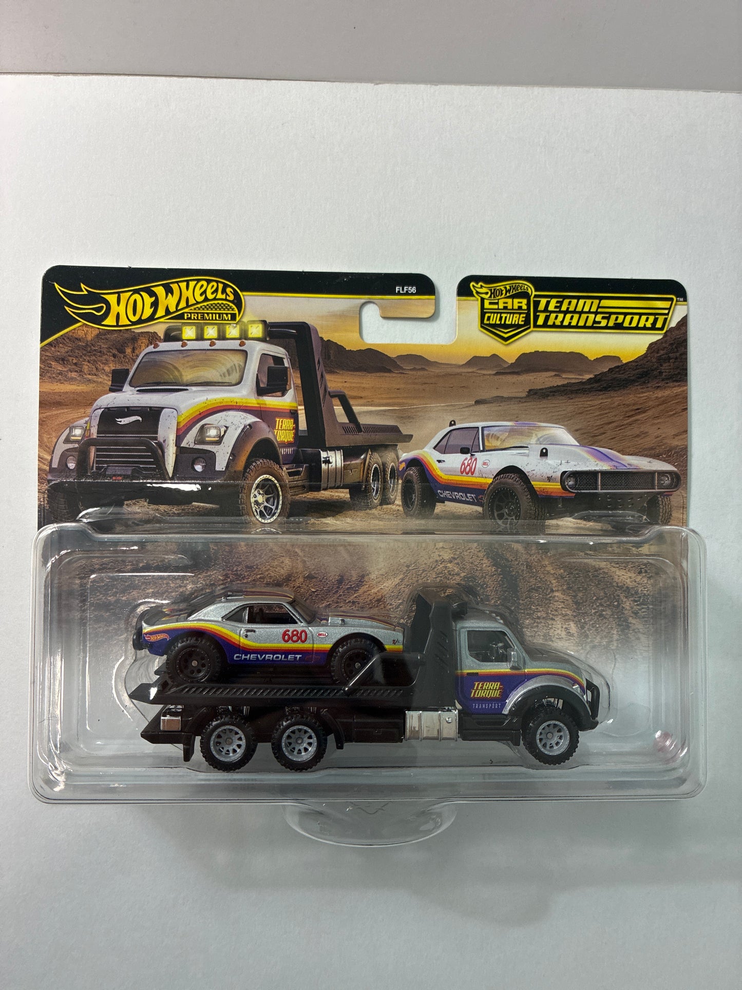 Hot Wheels 1/64 Car Culture Team Transport 2026 Mix L '67 Off Road Tout-Terrain Camaro & Terra-Torque Black - JHX93
