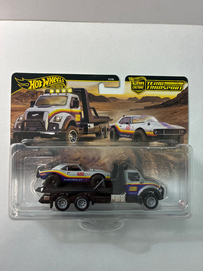 Hot Wheels 1/64 Car Culture Team Transport 2026 Mix L '67 Off Road Tout-Terrain Camaro & Terra-Torque Black - JHX93