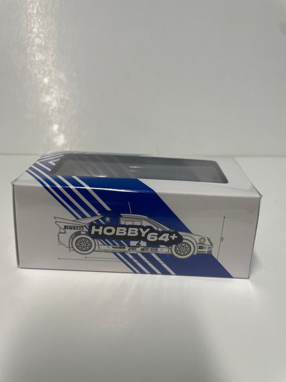 Tarmac Works 1/64 Ford RS200 Lombard RAC Rally 1986 #2 - HOBBY64 Blue & White