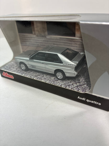Tarmac Works x Schuco 1/64 Audi Quattro COLLAB64 Silver - T64S-025-SL