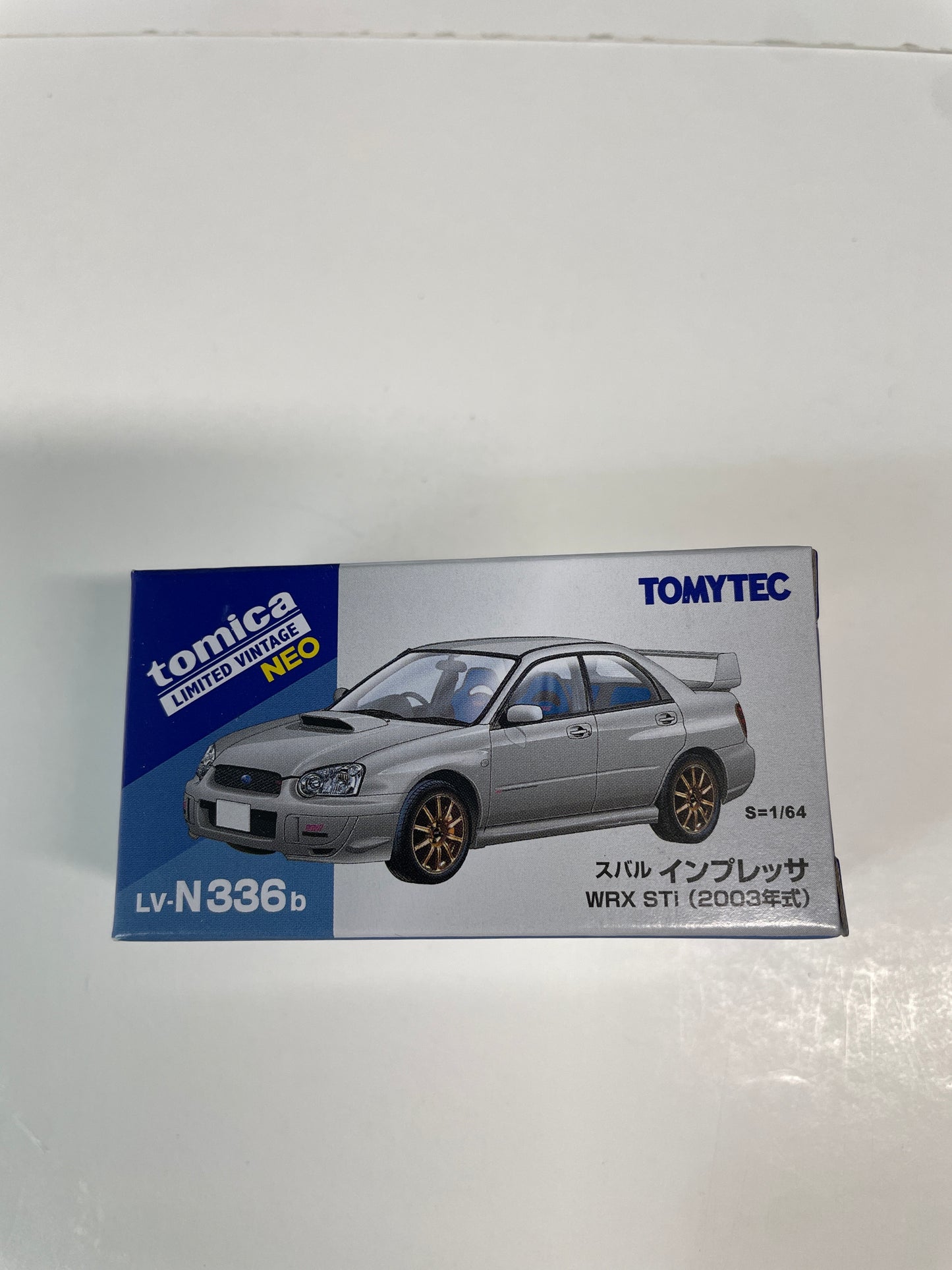 Tomica Limited Vintage Neo 1/64 LV-N336b Subaru Impreza WRX STI 2003 Silver