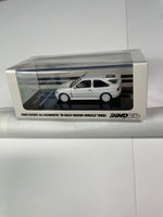 Inno64 1/64 Ford Escort RS Cosworth (RHD) White  OZ Rally Racing Wheel Version White