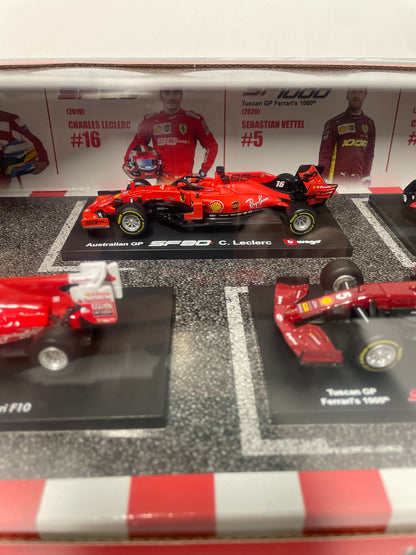 Burago 1/43 Ferrari Formula 1 Racing Set