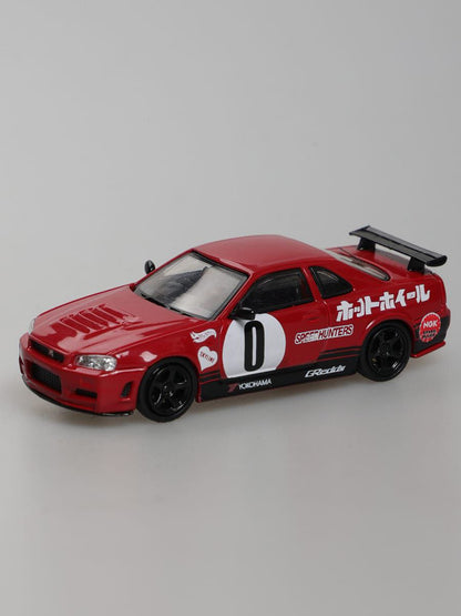 Stance Hunters 1/64 Nissan Skyline GTR (BNR34) Red Need for Speed