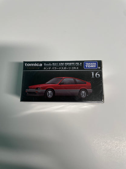 Tomica Premium 1/60 Honda Ballade sport CR-X n16 Red & Grey