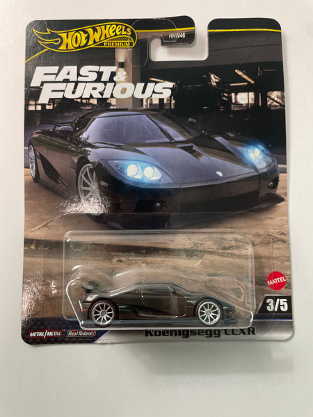 Hot Wheels 1/64 Fast & Furious Mix L Koenigsegg CCXR Black - Damaged Card