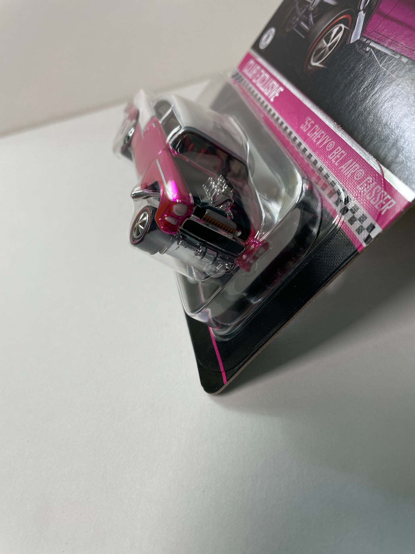 Hot Wheels 1/64 RLC Club Exclusive ‘55 Chevy Bel Air Gasser Pink & White