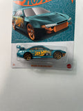 Hot Wheels 1/64 Pearl & Chrome Nissan Silvia (S14) Drift Teal & Gold - Damaged Card