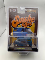 M2 Machines 1/64 Squarebody Smoke Box 1973 Chevrolet Van G10 Blue