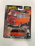 Hot Wheels 1/64 Boulevard Mix Z 1967 Volkswagen Samba Bus Orange - Damaged Card