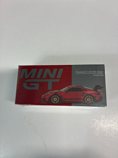 Mini GT 1/64 Porsche 911 (992) GT3 RS Weissach Package Guards Red - MGT01060