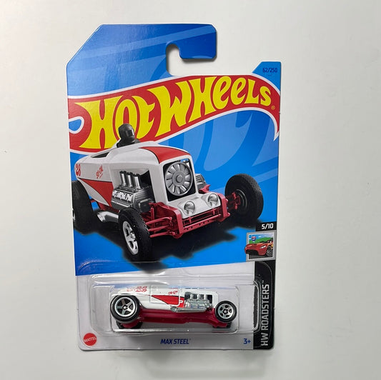 Hot Wheels 1/64 Max Steel White & Red