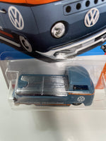 Hot Wheels 1/64 Volkswagen T2 Pickup Blue - Damaged Card