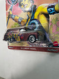 Hot Wheels 1/64 Pop Culture ‘55 Chevy Panel Red - Damaged Card