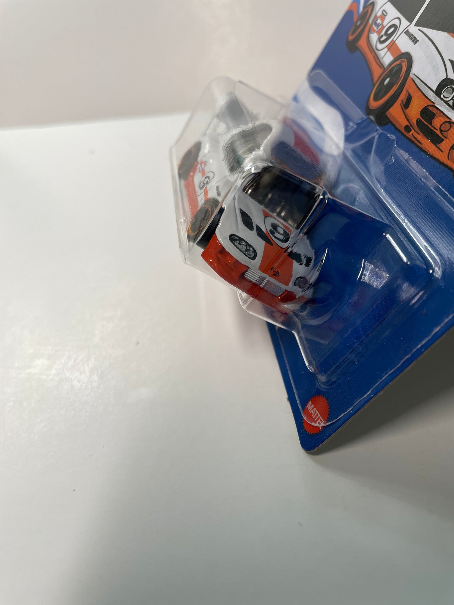 Hot Wheels 1/64 Noppo Gulf Racing Tooned ‘94 Toyota Supra White - Damaged Card