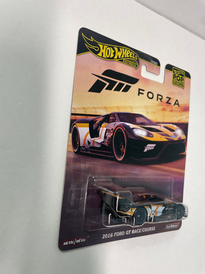 Hot Wheels 1/64 Pop Culture Forza 2016 Ford GT Race/Course Black & Orange